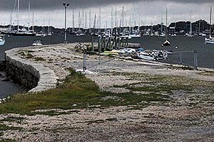 Newport Harbor Walk Stone Pier King Park