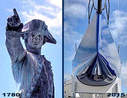 Newport Harbor Walk Rochambeau to High Tech Hull